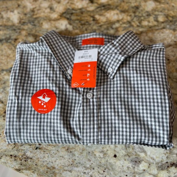 NWT- ST. Johns Bay grey and white checkered shirt.XL - Picture 7 of 7